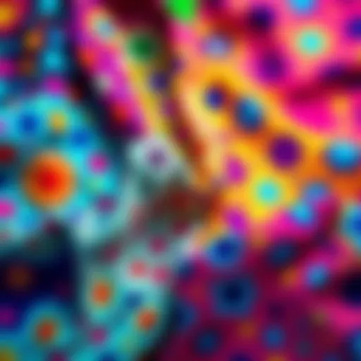 A vibrant array of unusual patterns in various colors and shapes, capturing attention and sparking curiosity