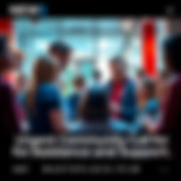 Group of people gathering to share their stories and provide assistance in a supportive environment