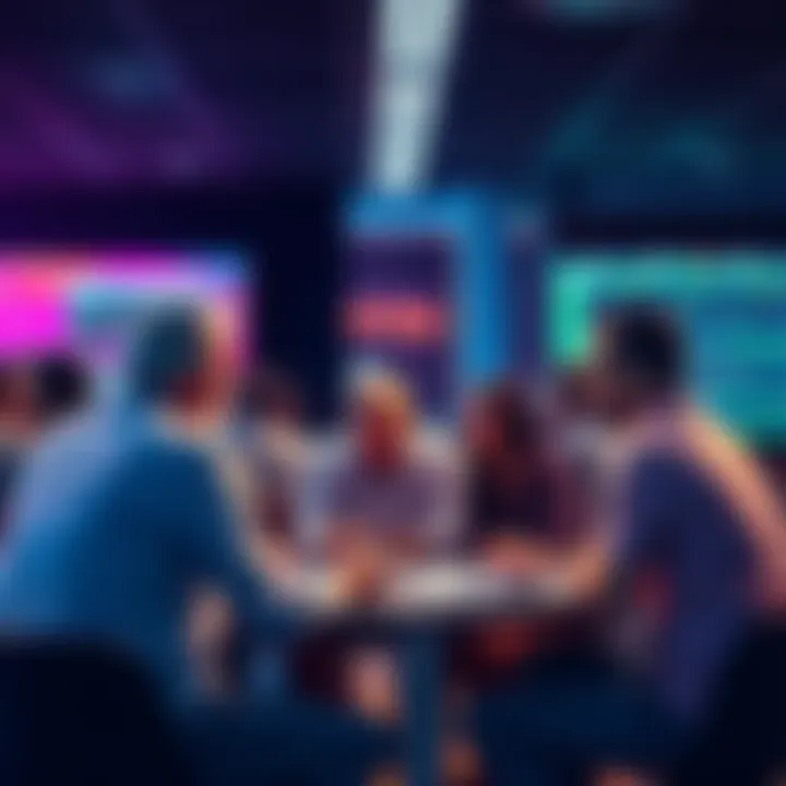 Community Discussion on Trading People engaging in a discussion about trading strategies and daily events in a supportive setting