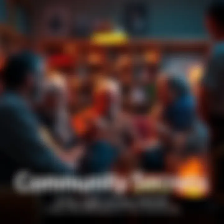 Community Secrets A group of long-time members sharing insights in a cozy environment, highlighting their unique experiences.