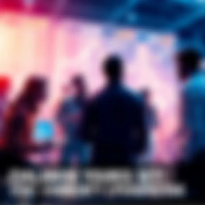 Community Trading Setup Evaluation Graphic representation of traders engaging in discussion and evaluation of trading setups, showcasing a collaborative environment.