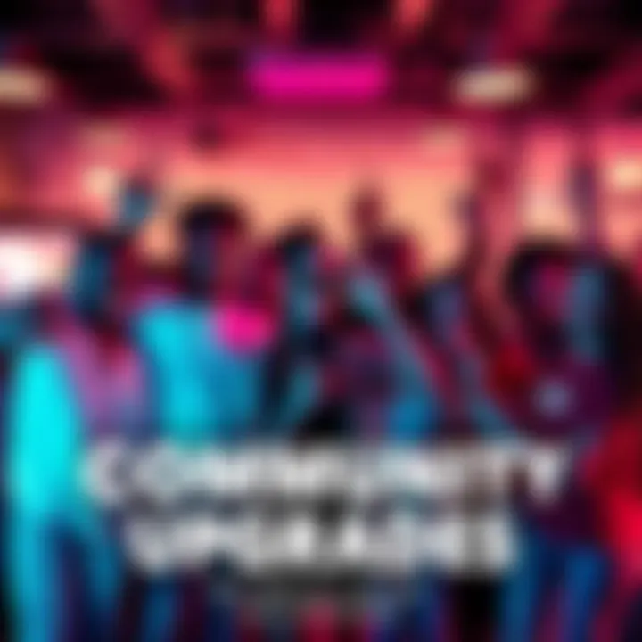 A group of people celebrating recent upgrades in their community, featuring modern tools and technology