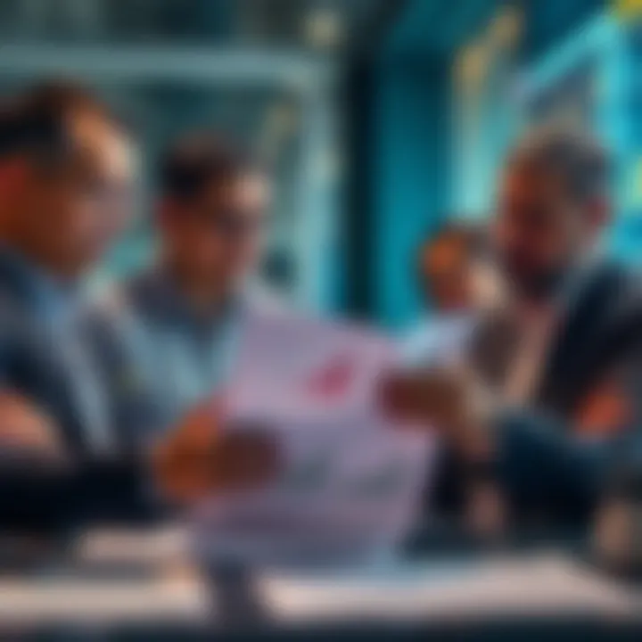 A worried business team looking at a report showing a large financial loss due to AI investment.