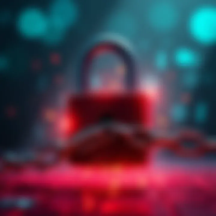 Compromised TLS Certificates An illustration showing a padlock with a broken chain symbolizing compromised online security due to TLS certificates.
