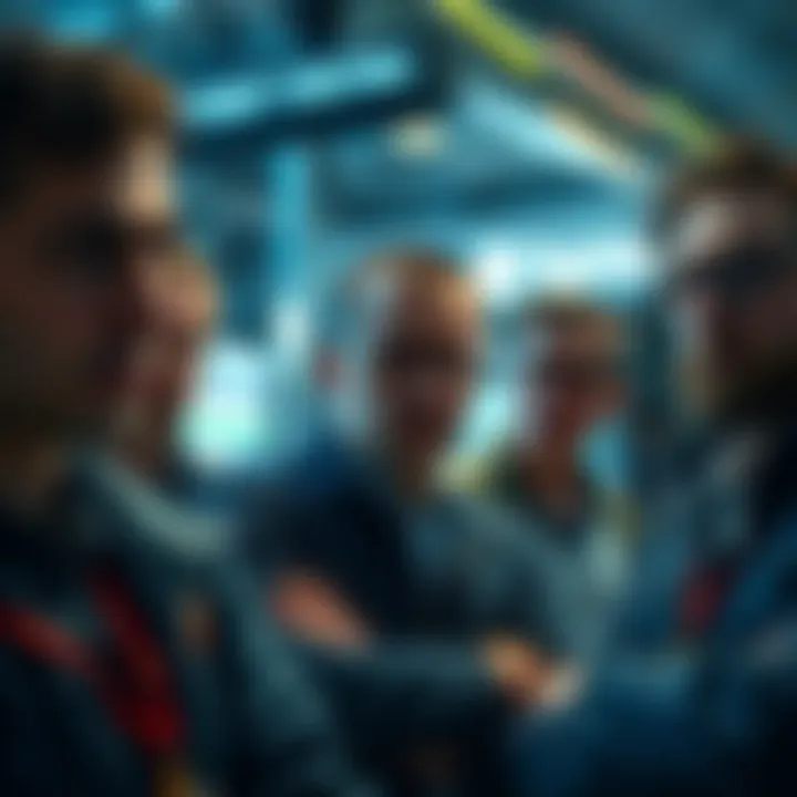 Concerned crypto holders Group of crypto holders looking worried while discussing quantum computing threats to digital currencies