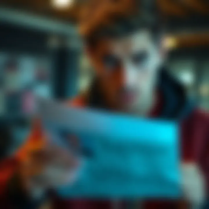 A person looking worried while examining a letter without a return address, highlighting issues of privacy and data safety.