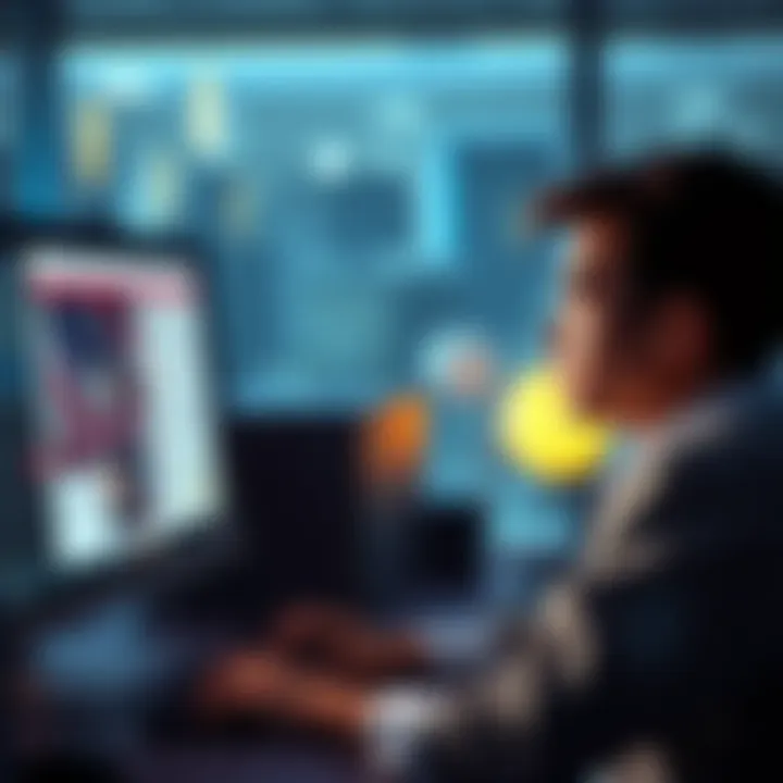 A person sitting at a computer looking puzzled while reviewing U.S. citizenship information during app signup.