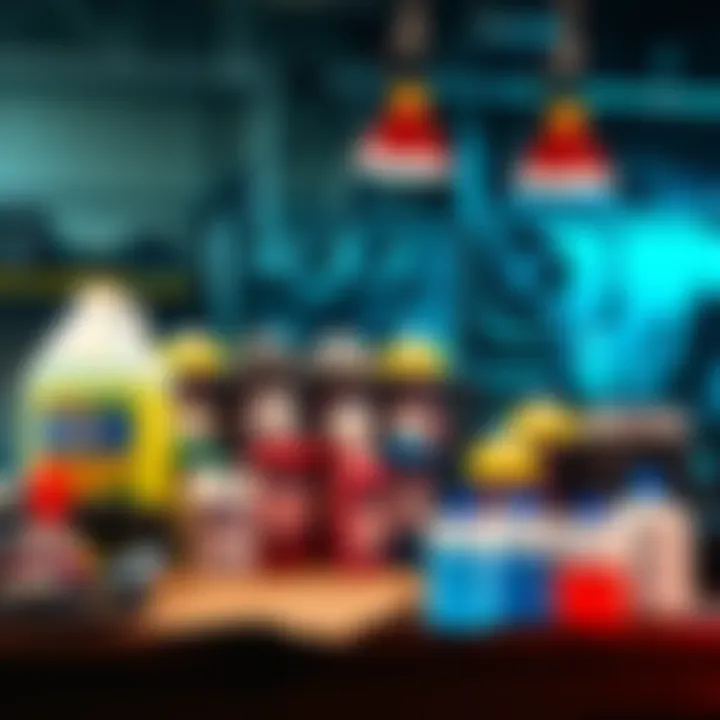 Various coolant products suitable for Antminer Hydro miners displayed on a workbench