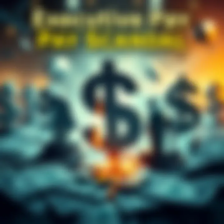 A visual representation of corporate greed and failure with imagery of dollar signs and broken leadership symbols.