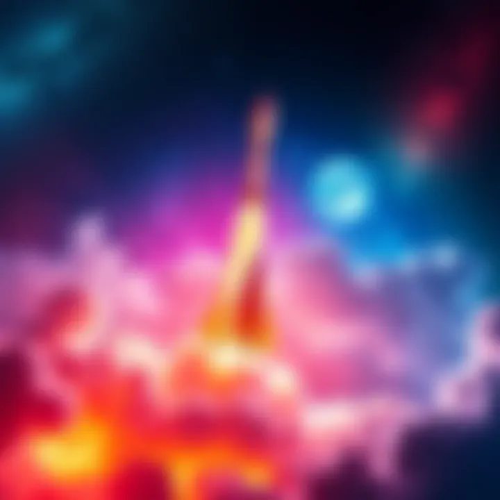 A vibrant depiction of the cosmos celebrating the launch of IBC Eureka, symbolizing innovation and connectivity in Web3.