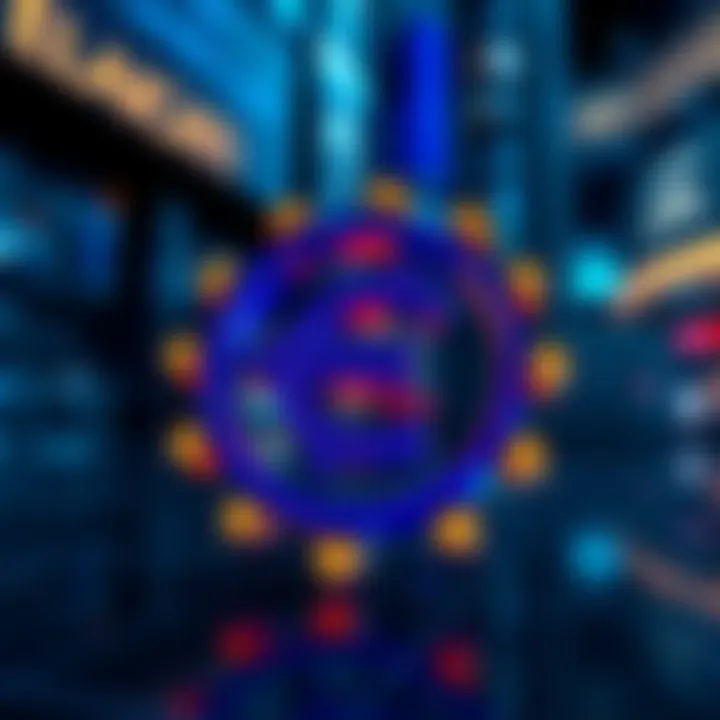 COTI and European Central Bank logos together, symbolizing their partnership for the digital euro initiative focused on privacy and security.