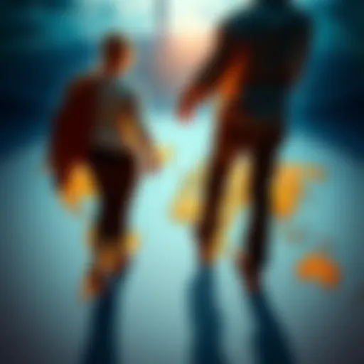 Couple Holding Hands Across a Map A couple holding hands while standing over a world map, symbolizing love that transcends distances and borders.