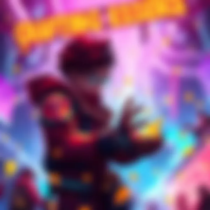 A character collecting crafting essences in a vibrant gaming world, surrounded by glowing points.