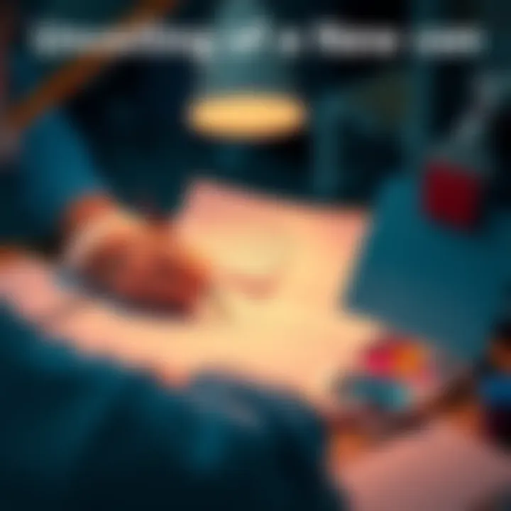 An artist sketching a design for a popular icon, surrounded by notes and colors