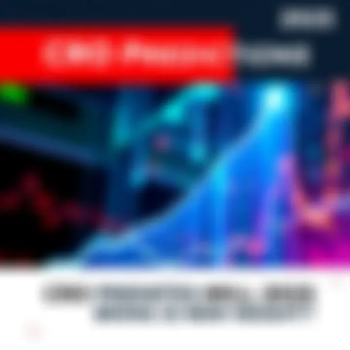 CRO Price Predictions for 2025 An upward trend graph illustrating the potential growth of CRO prices by 2025