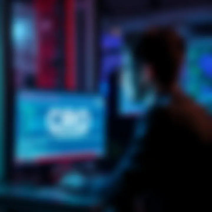 A frustrated person looking at a computer screen with withdrawal error messages related to CRO.