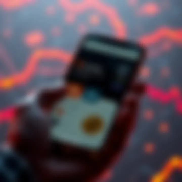 Visual representation of the Cronos App showcasing its decentralized finance features on a mobile device