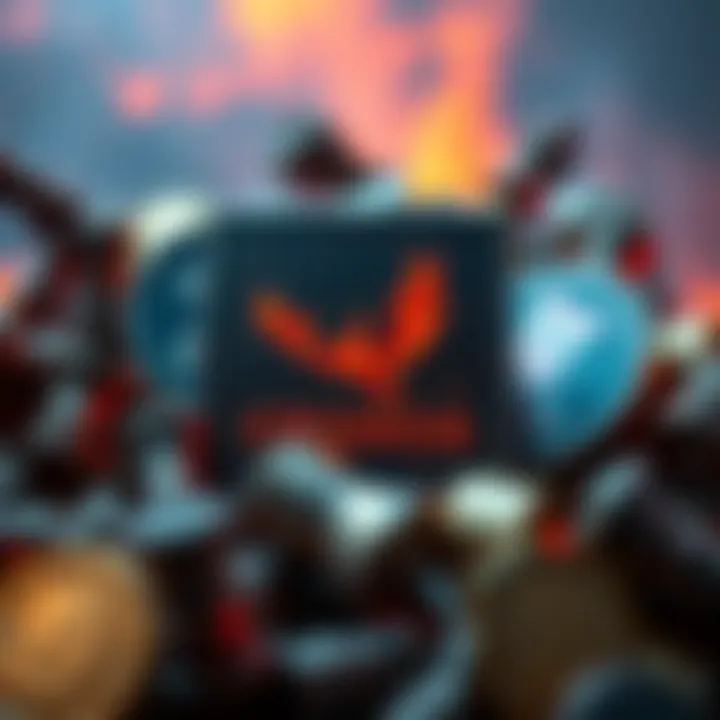 Visual representation of burned CRO tokens amidst a backdrop of digital assets