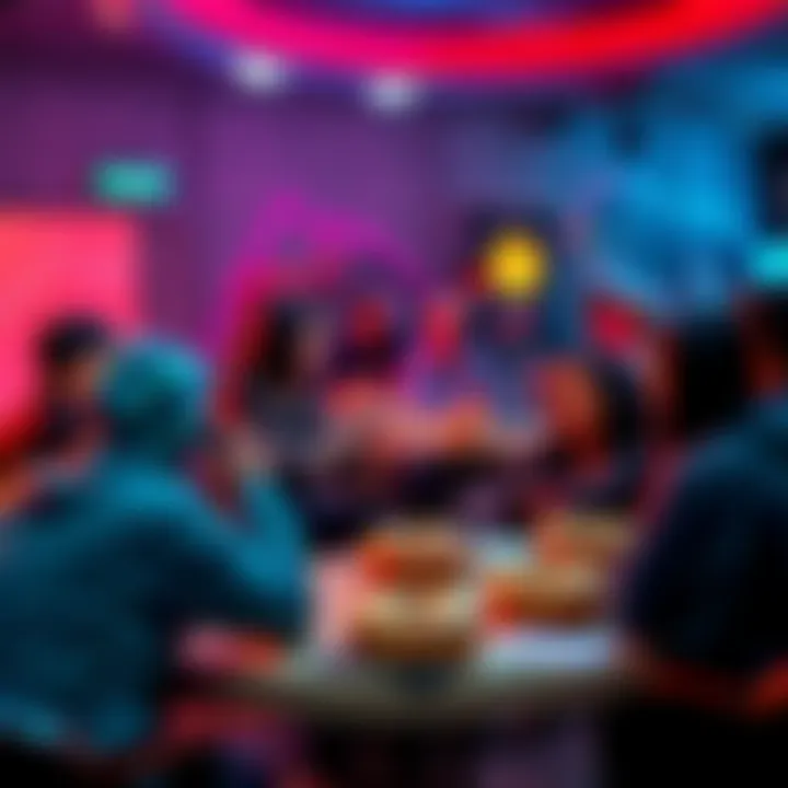 People engaging in a discussion about cryptocurrency developments, with a focus on Ethereum and the 'Stand with Crypto' initiative, surrounded by donuts.