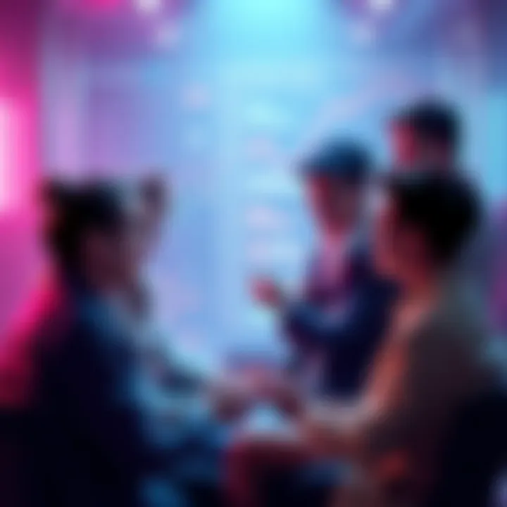 A group of people sharing insights on cryptocurrency while discussing market trends and safety tips in a casual setting.