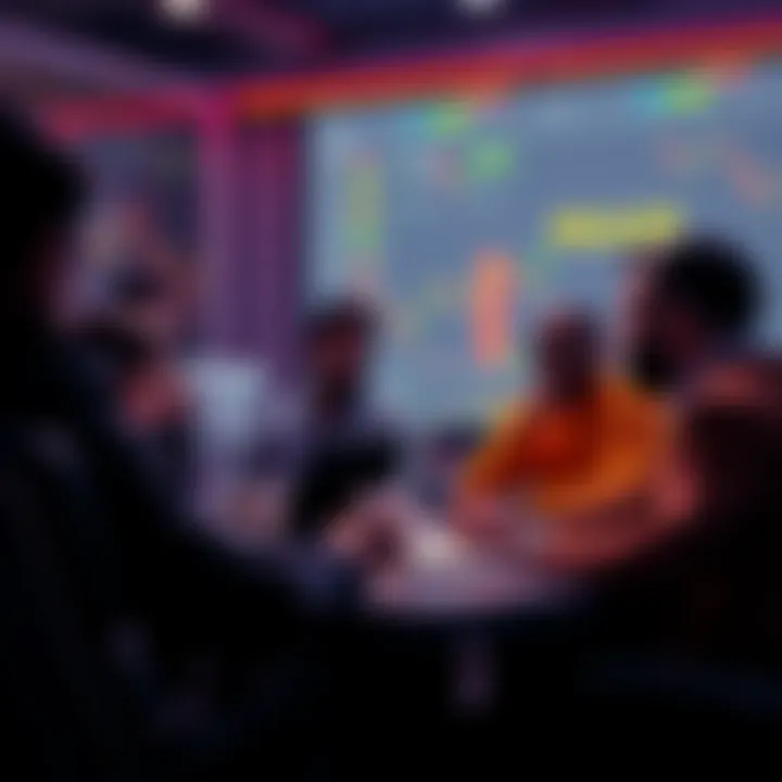 A group of people discussing cryptocurrency trading tips and safety measures in an online forum