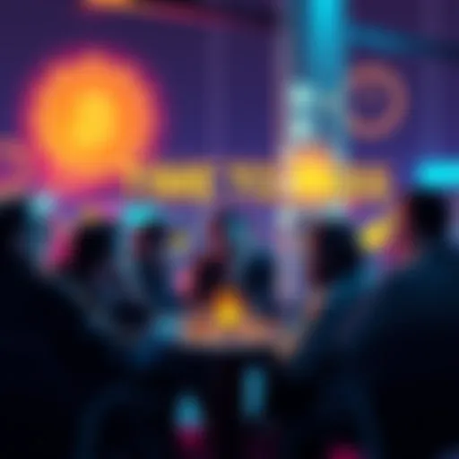 A group of people sharing their experiences with cryptocurrency challenges and successful coins in a lively discussion