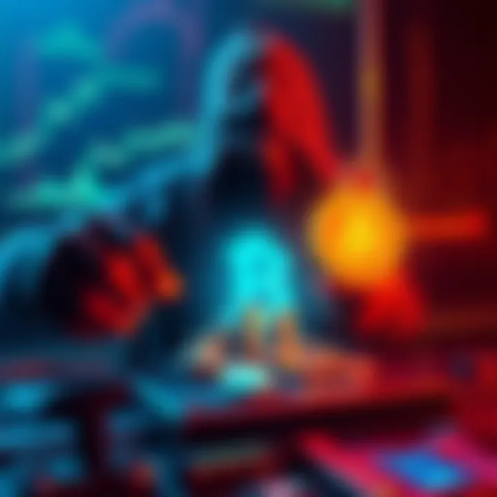 A visual representation of a hacker breaching a digital wallet, symbolizing the vulnerability of cryptocurrency storage.