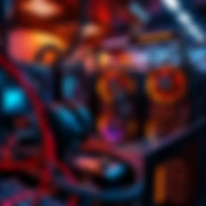 A high-tech cryptocurrency mining rig showcasing efficient hardware and community engagement