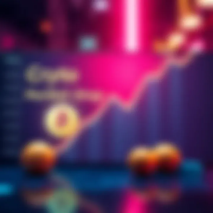 A graphic showing a downward trend in cryptocurrency values, with logos of Chainlink and Solana alongside sad emojis to represent loss.