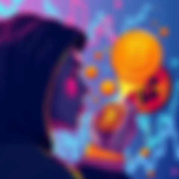 Illustration showing a person exchanging various cryptocurrencies for Monero, with a focus on privacy and security criteria.