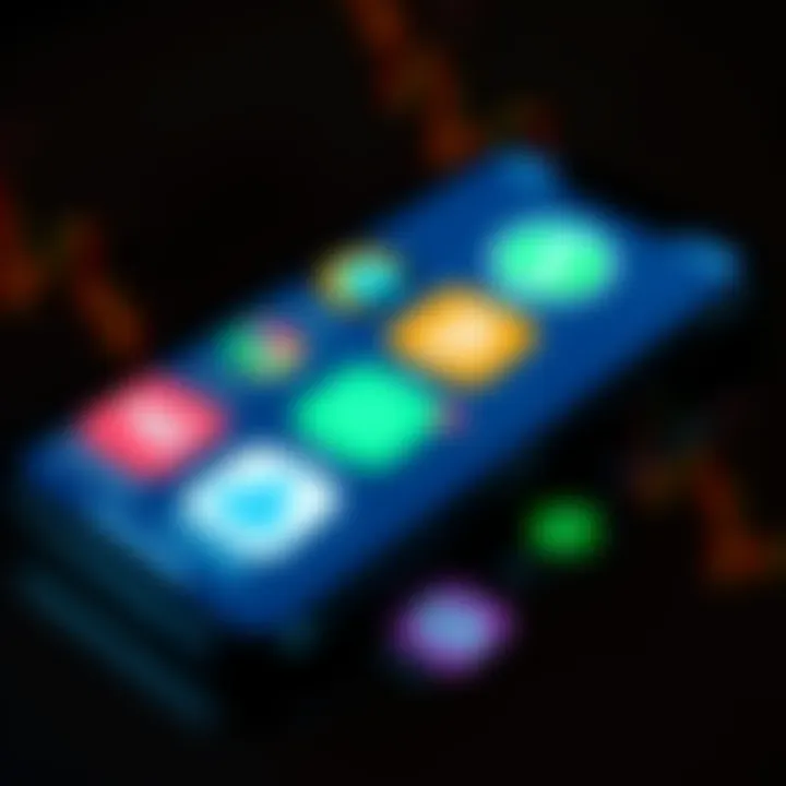 A selection of popular cryptocurrency wallet apps displayed on a smartphone screen, showcasing their logos and user interfaces.