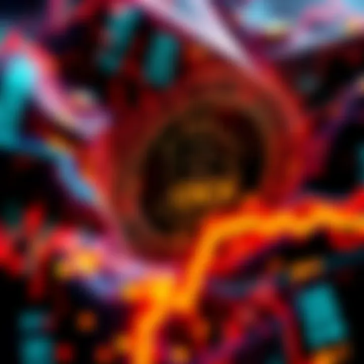 Cryptocurrency Withdrawal Mystery An abstract representation of cryptocurrency transactions, highlighting the surge in withdrawals from OKX.