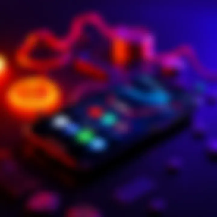 Various apps for cryptocurrency trading displayed on a smartphone