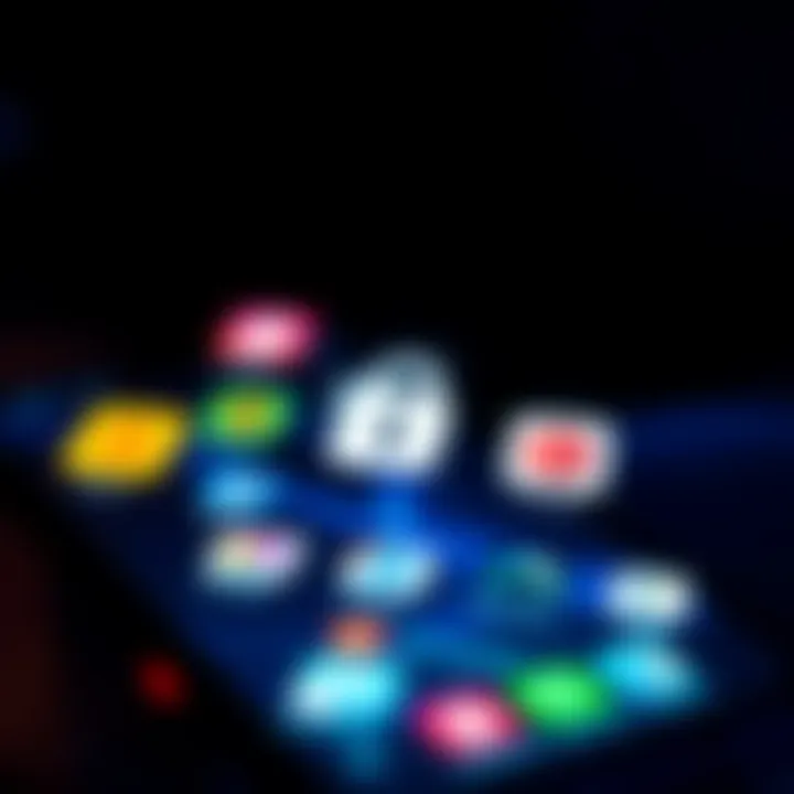 A smartphone displaying various crypto app icons focusing on privacy features with a lock symbol