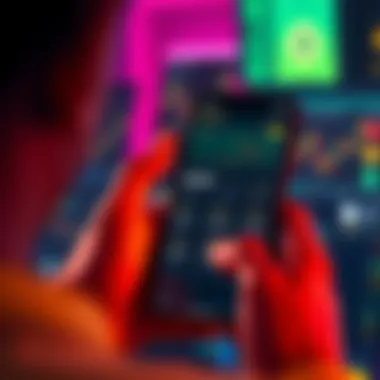 Crypto Assets on a Mobile Screen A person looking at a mobile screen showing cryptocurrency balances and trading options, considering moving away from Binance.