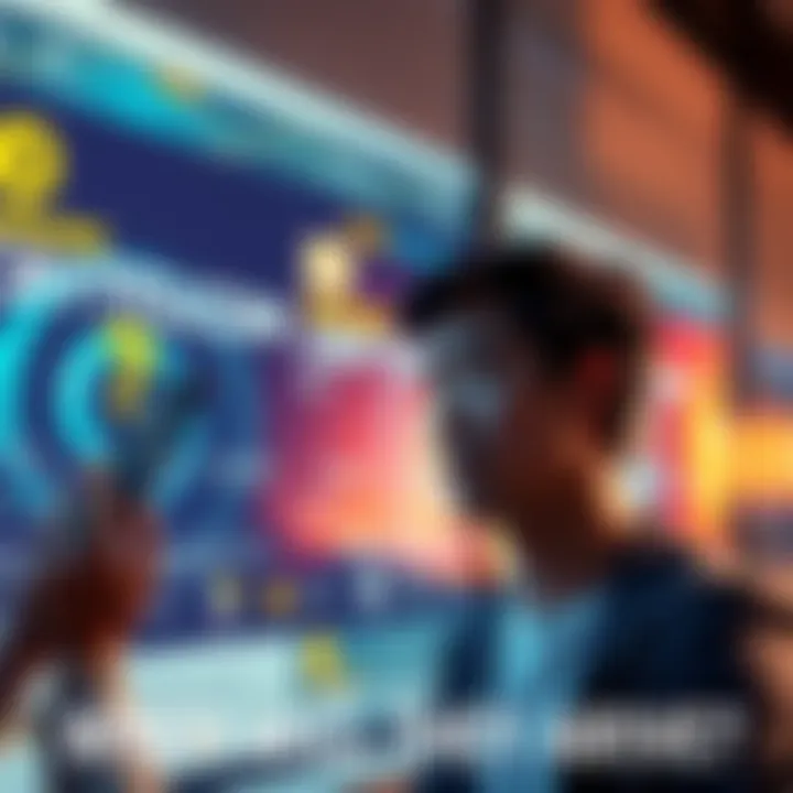 Crypto.com Card Features Delay Person looking at an advertisement for Crypto.com card features that are delayed, showing frustration