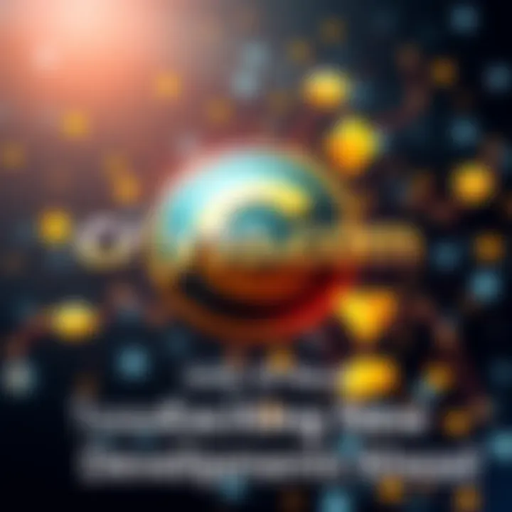 Graphic showing Crypto.com logo with dynamic cryptocurrency symbols and anticipation text