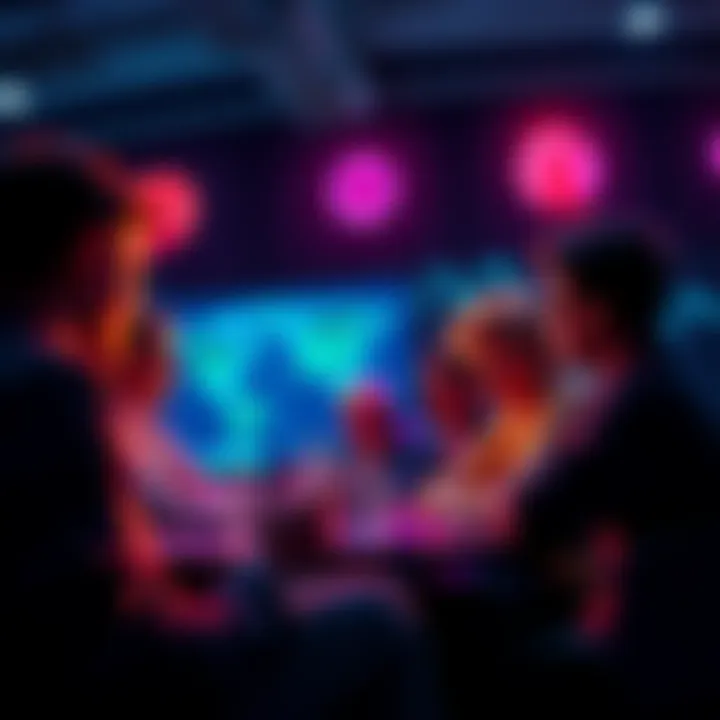 Group of people discussing crypto projects and sharing ideas online, highlighting trust in community dynamics.