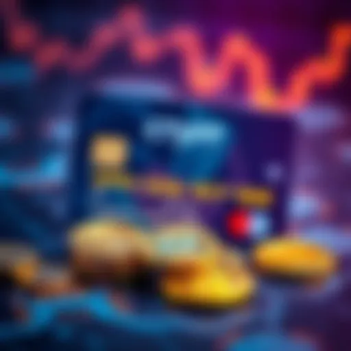 A crypto debit card alongside stablecoins, representing the connection between digital finance and traditional spending.