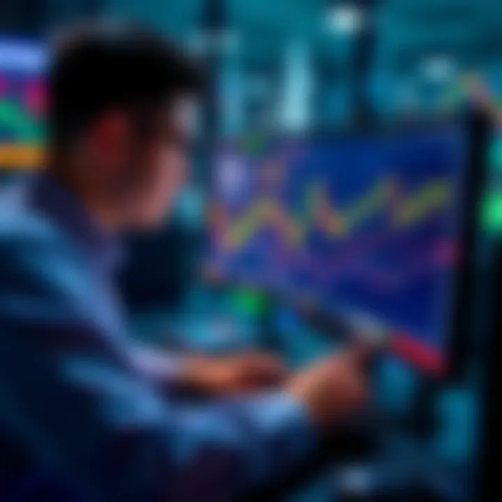 A person analyzing cryptocurrency exchange charts on a computer screen while considering large deposits.