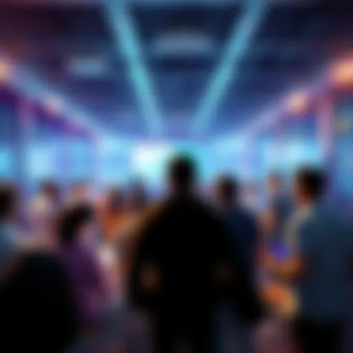 A group of people engaging in a lively cryptocurrency discussion, sharing tips and warnings.