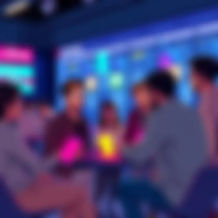 People discussing cryptocurrency in a casual setting, sharing tips and insights about safe trading practices.