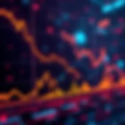 A graph showing a downward trend, representing the drop in crypto ETF investments amid Gulf conflict chaos.