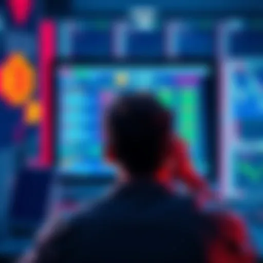 A frustrated person looking at a computer screen displaying crypto exchange fees and withdrawal issues.