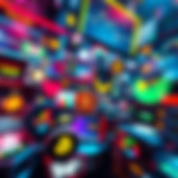 A digital representation of various cryptocurrency exchanges with a focus on repayment strategies