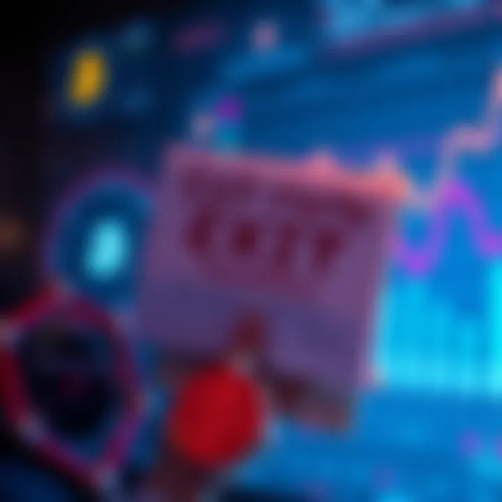 A heartbroken crypto builder holds an exit note, reflecting on their eight-year journey in the industry, surrounded by blockchain symbols and charts showing decline.