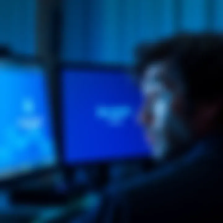 A person is looking worriedly at a computer screen showing a Ledger wallet app with a message about missing funds.