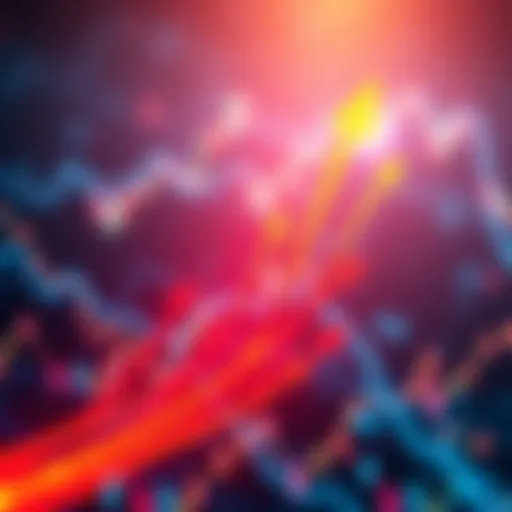 A graphic showing a surge in crypto fund inflows, depicting arrows going upward in a financial context.