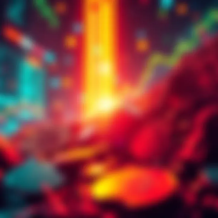 Cryptocurrency Halving Progress A visual representation of the cryptocurrency market hitting a pivotal point as halving progresses, showcasing digital currency symbols and upward trends