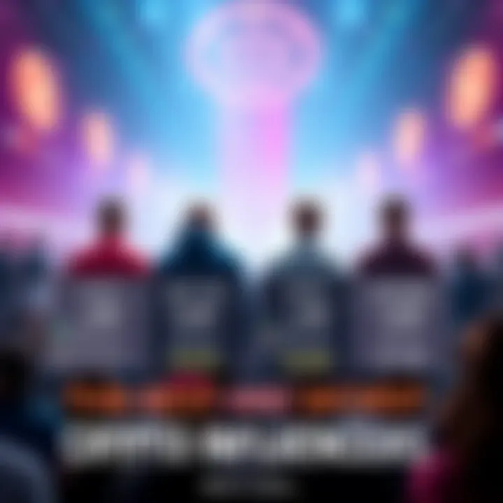 A visual representation comparing top and bottom crypto influencers, highlighting their investment results and follower reactions.